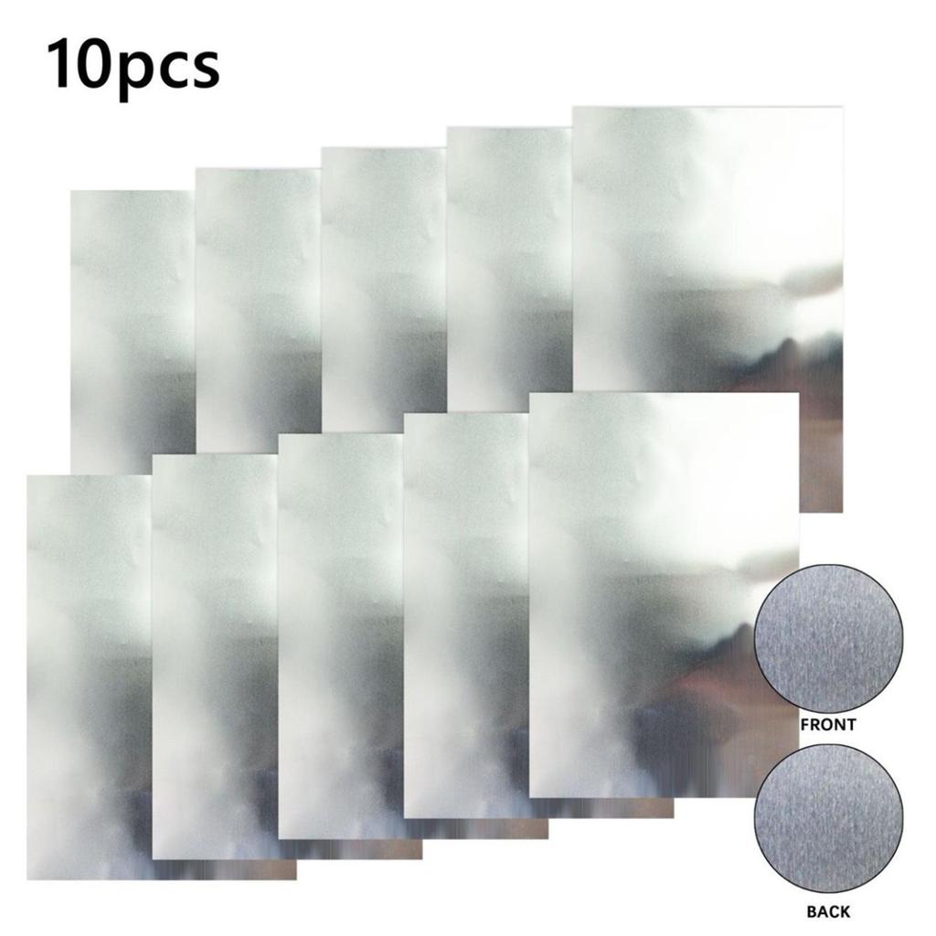 10x Folie Metallic Karton Metallic Papierbögen Reflektierendes Blatt Schimmerndes Papier für Poster Brief Scrapbooks Grußkarten