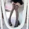 Japanese Love Knee Socks Female Cute And Thin Jk Thigh Socks Thin Transparent Big Love Long Tube Black Silk One Piece Generation