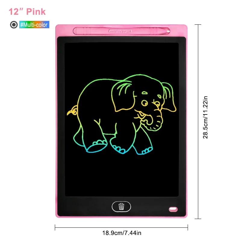 

12 Inches Childrens Color LCD Screen Electronic Drawing Board Writing Boardhandwriting Board Drawing Tools Childrens Toys Gifts