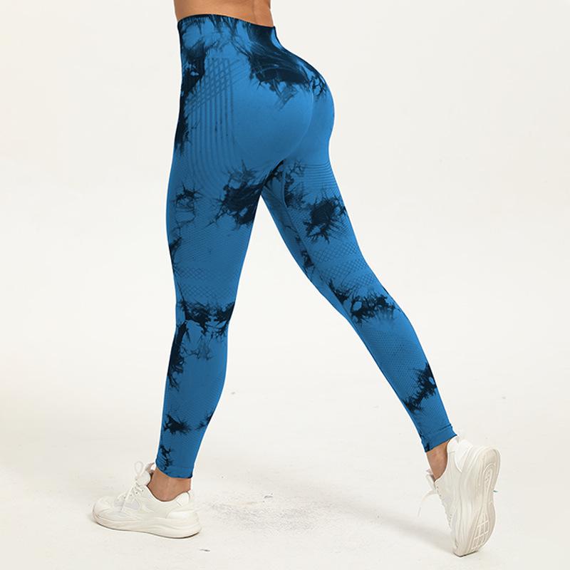 Seamless High-Waist Peach Lift Yoga Pants with Tummy Control