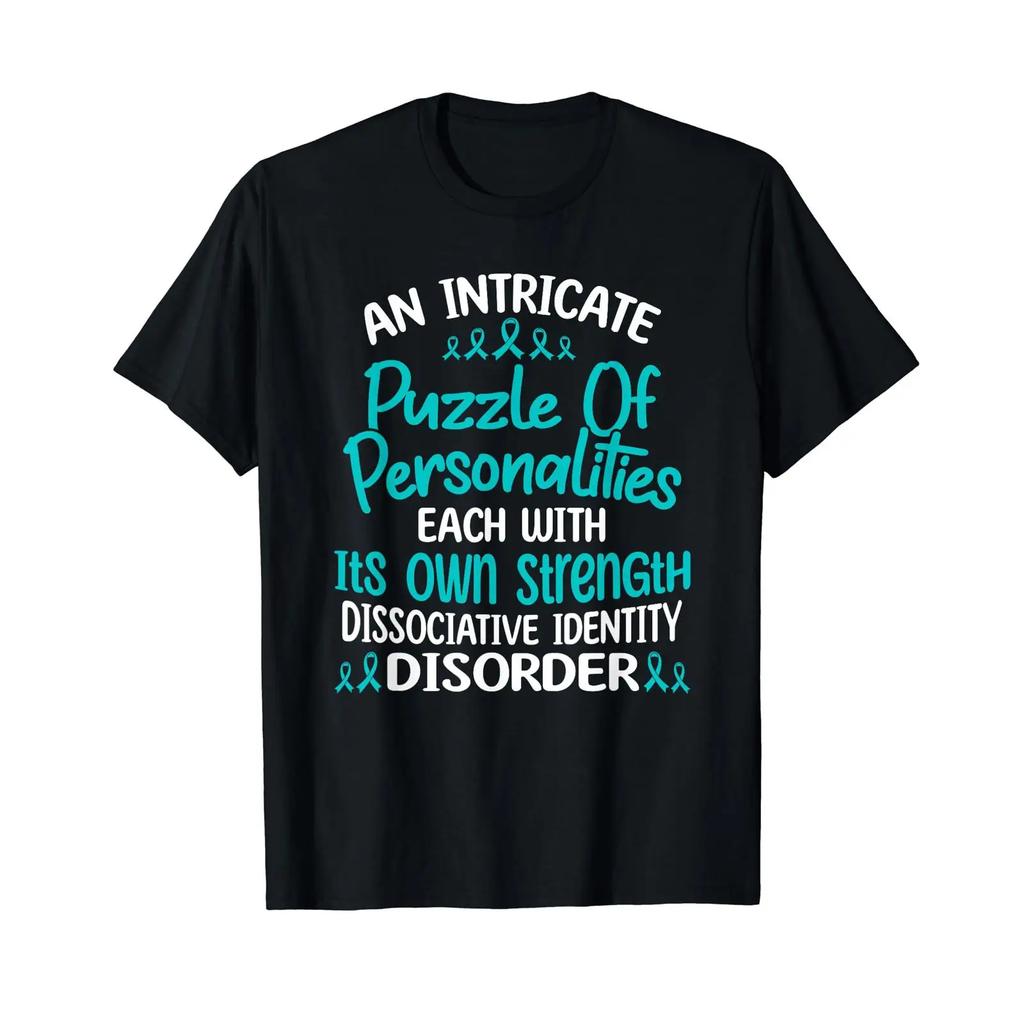 Dissociative Identity Disorder T Shirt Vintage Streetwear Fashion Soft Slightly Breathable Graphic Stretched Homme
