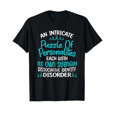 Dissociative Identity Disorder T Shirt Vintage Streetwear Fashion Soft Slightly Breathable Graphic Stretched Homme