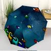 Among Us Print Automatic Open Close Umbrella, Portable Foldable Umbrella, for Outdoor Commute Camping Trip, Ideal Birthday Gift