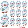 10pcs /Lots Cute Duck Embroidered Applique Cartoon Animal Duck Patch Iron On Patches For Clothing Decoration Diy Hats Bag Sticker 