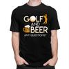 Custom Golf And Beer T Shirts Men Short Sleeve Tshirts Casual Tee Oversized Tshirts Gift