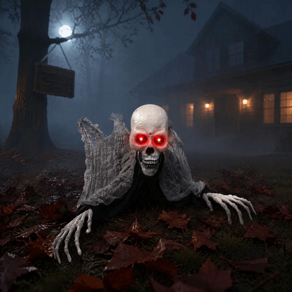 Sprachsteuerung Halloween Krabbelnder Geist Kletternder Zombie Figur Outdoor