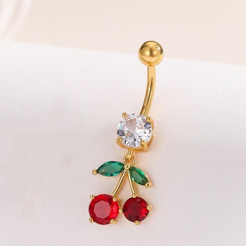 

Циркон Фруктовый Пирсинг Пупка Блестящая Подвеска Вишня Пирсинг Пупка Для Женщин Девушек Сексуальный Пирсинг Живота Пляжные Украшения A8
