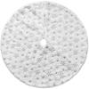 Cross-border Christmas Tree Skirt - High-end White Decoration with 78cm 90cm 122cm Plush Sparkles
