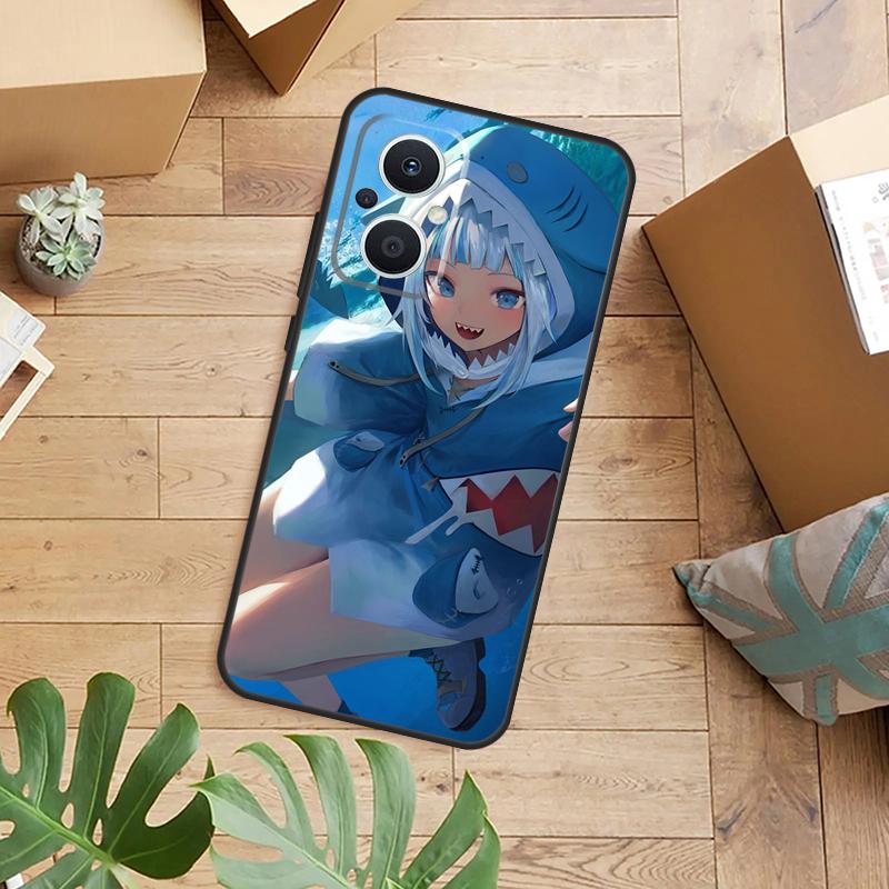 Anime Hololive Gawr Gura Phone Case For OPPO Reno 14 13 12 11 F 10 Pro 8T 7 8 Lite OPPO Find X8 X6 X5 X9 Pro Cover