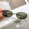 New trendy hollow sunglasses women anti-ultraviolet polarized lenses large frame thin gradual change color sunglasses personality