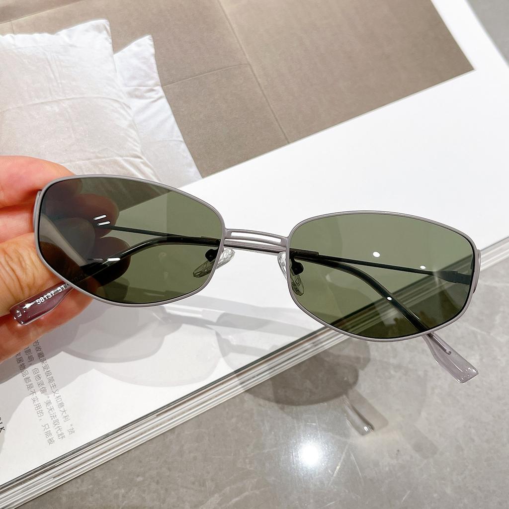 New trendy hollow sunglasses women anti-ultraviolet polarized lenses large frame thin gradual change color sunglasses personality