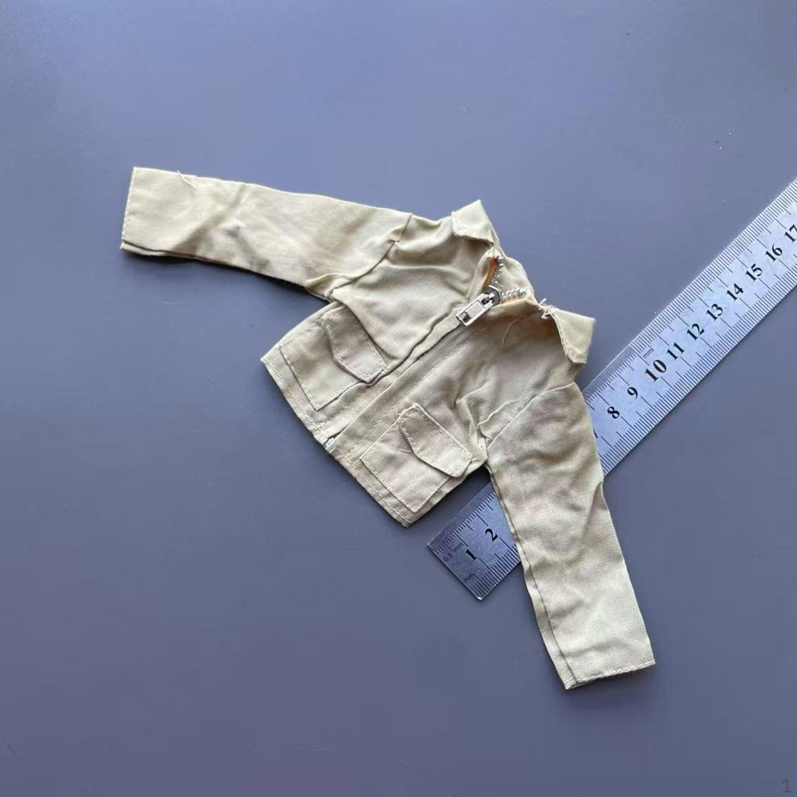 

1:6 Scale Action Figures Jacket,Doll Accessories Costume Model Mini Handmade Dress up Fashion