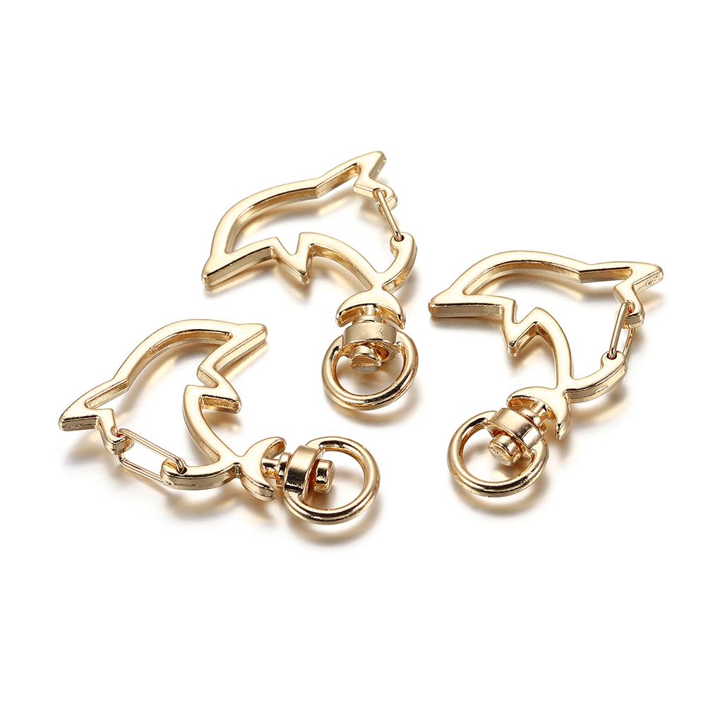 10pcs Cat Heart Snap Hook Trigger Clips Buckles for Keychain Lobster Lobster Clasp Hooks for Key Ring Clasp Jewelry Accessories