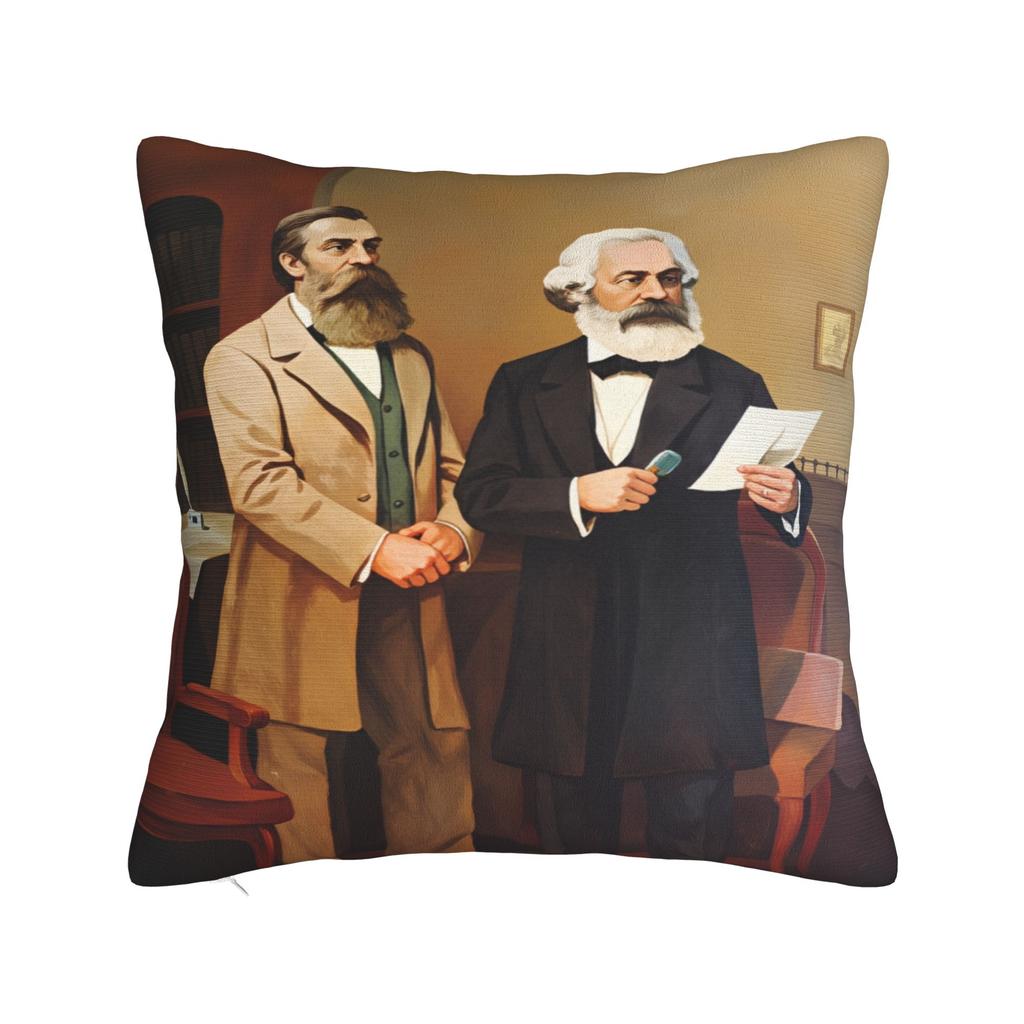 Pillow Cover Karl Marx Engels And Lenin Fashion Pillow Case For Office Car Home Decor Pillowcases