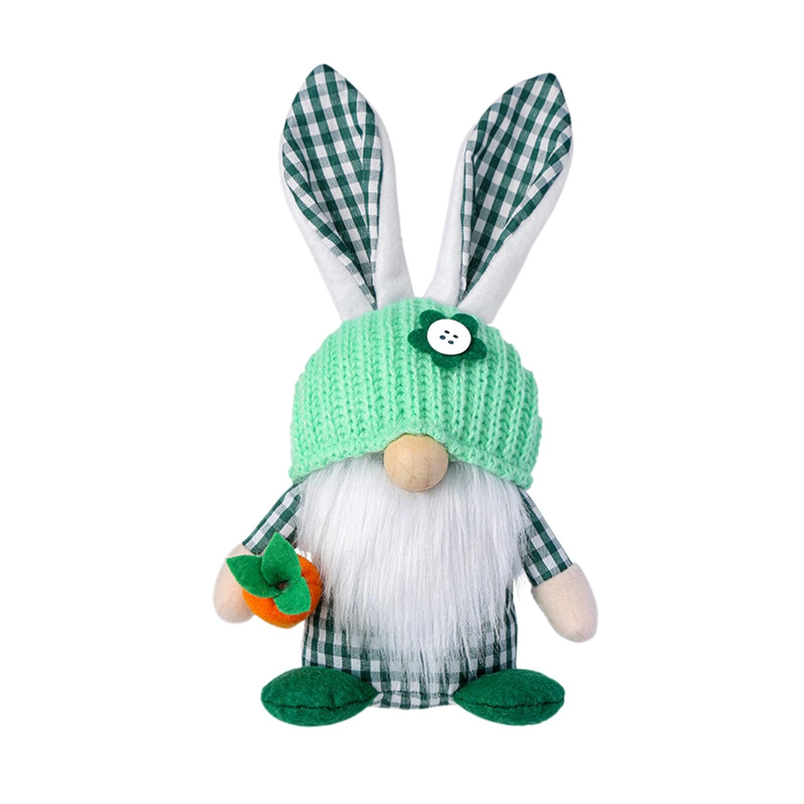 

Новые пасхальные украшения, весенний пасхальный кролик, фигурка орнамента, безликий гном, стоящие куклы One Size