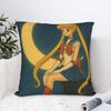 Pillow Case Sailor Moon Square  Pillow Cover For Living Room Bed Chair Vintage Pillowcases