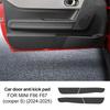 For Mini Cooper S F66 F67 2024 2025 Car Door Anti-Kick Mat Suede Leather Sticker Soil-Proof Children's Kick Pad Accessories