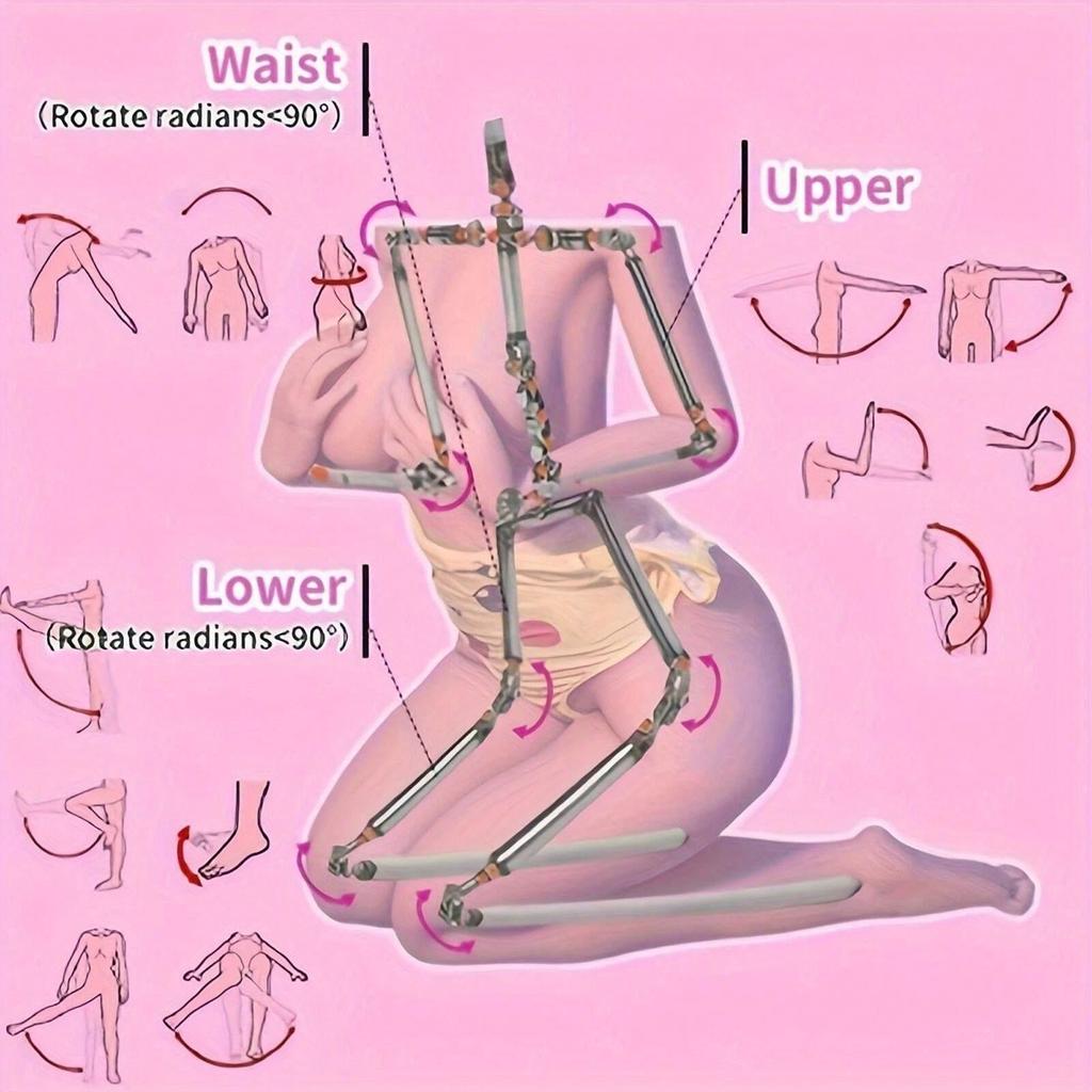 Erwachsene männliche Puppe Riesige Brüste Sexy Körper Sexpuppen Hintern Vollformat Männliches Sexspielzeug Echte Vagina Anal Lebensecht Liebespuppen - Ausgestattet mit einem zufälligen Kopf