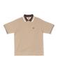 White Label Crop Polo Shirt Sand Beige [Regular Fit]