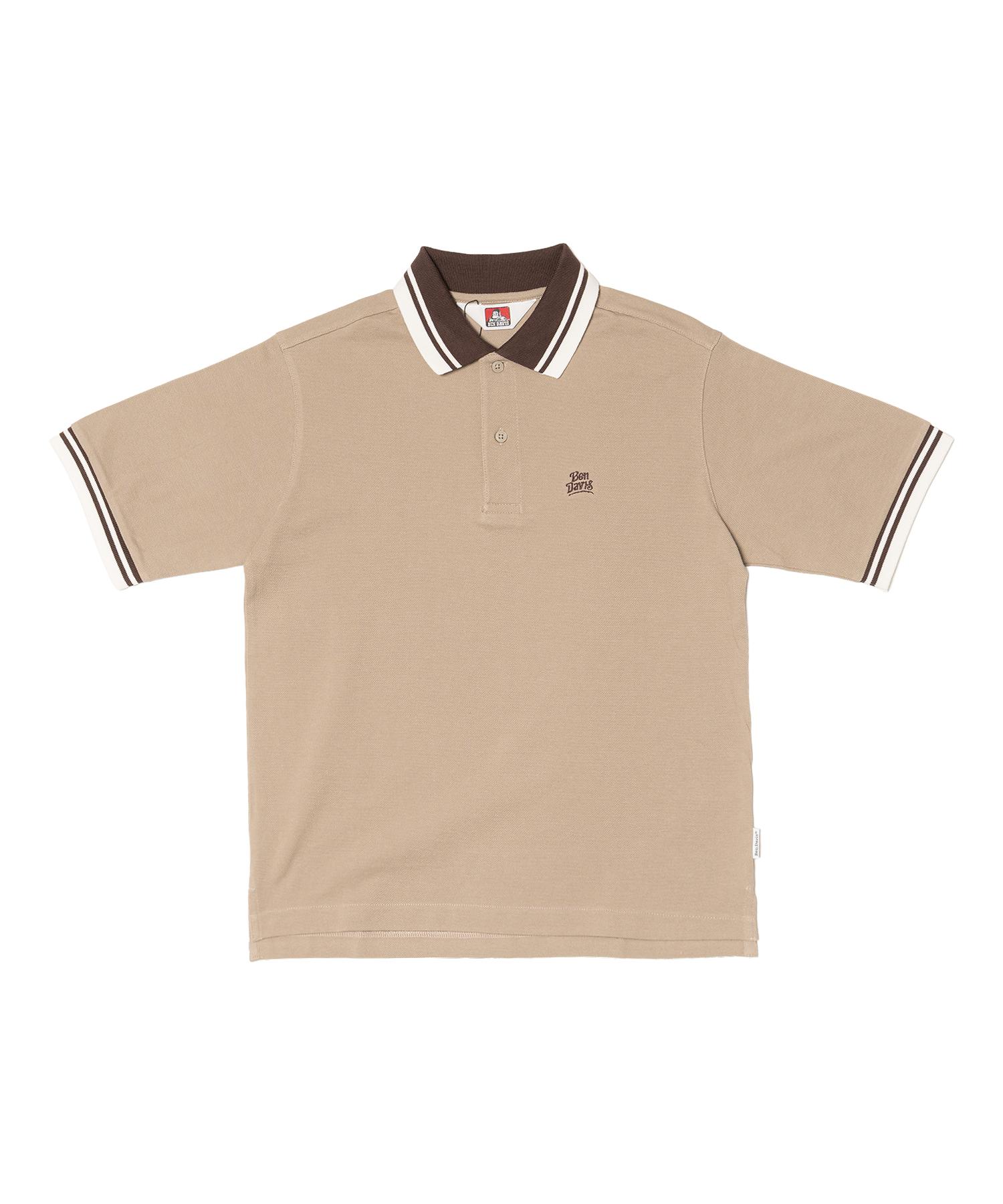 White Label Crop Polo Shirt Sand Beige [Regular Fit] Sand Beige/L