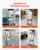 Brochure Display Rack, 20 Pockets Magazine Literature Display Stand, Portable Floor Standing Magazine Rack, Metal Newspaper Catalog Holders for Shop,
