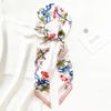 130CM Nova Versão Coreana Fresca E Estilo Original Flor Pássaro Decoração Feminina Fita Faixa de Cabelo Lenço Pequeno Lenço de Pescoço