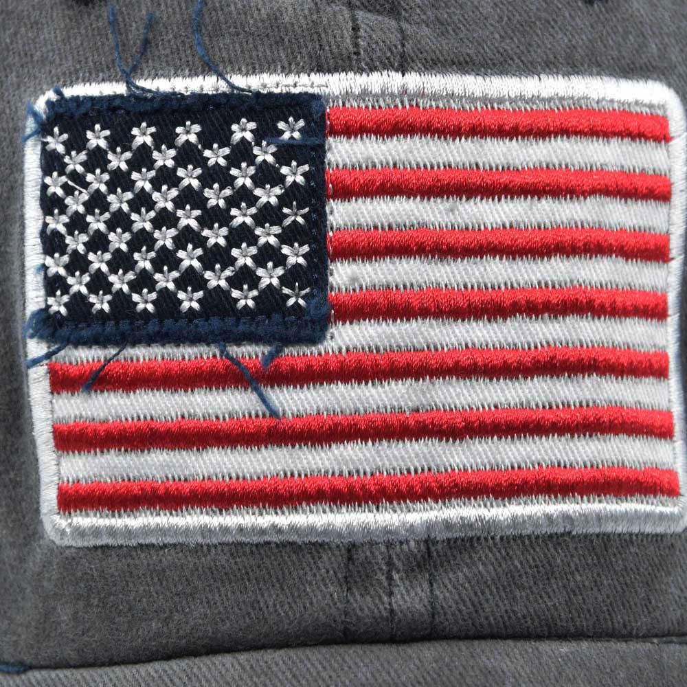 NORTHWOOD American Flag Washed Baseball Cap 3D Embroidered Letter Baseball Cap for Men Women USA Retro Peaked Cap