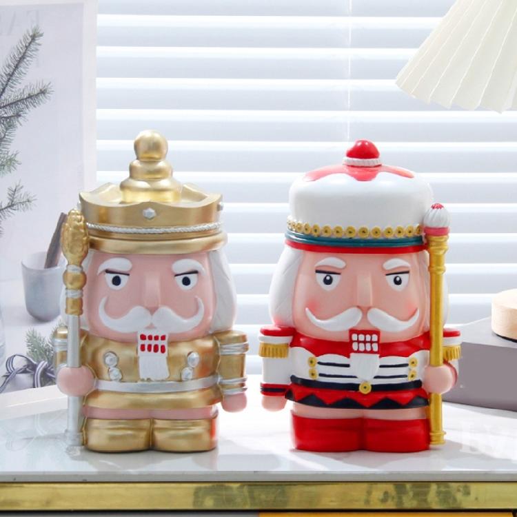 Resins Nutcrackers Treasure Festives Holiday Decoration with Twist for Financial Literacy In Kids