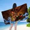 Anime Demon Slayer Beach Towel Colorful Bath Towels For Girl Microfiber Quick Dry Sand Free Beach Yoga Spa Gym Pool