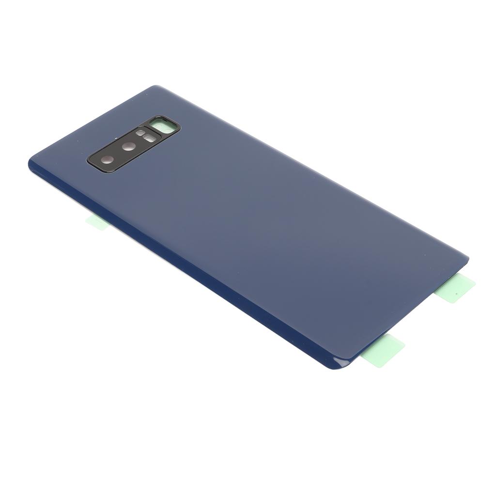Phone Back Rear Panel Glass with Pre Installed Camera Lens Phone Rear Cover Door for Samsung Galaxy Note 8 SM N950 Blue
