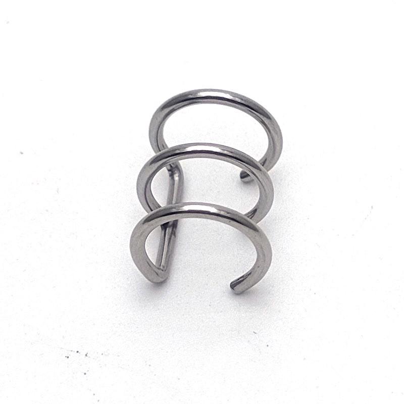 Stainless Steel Multi-Circle Ear and Nose Piercing Jewelry Set