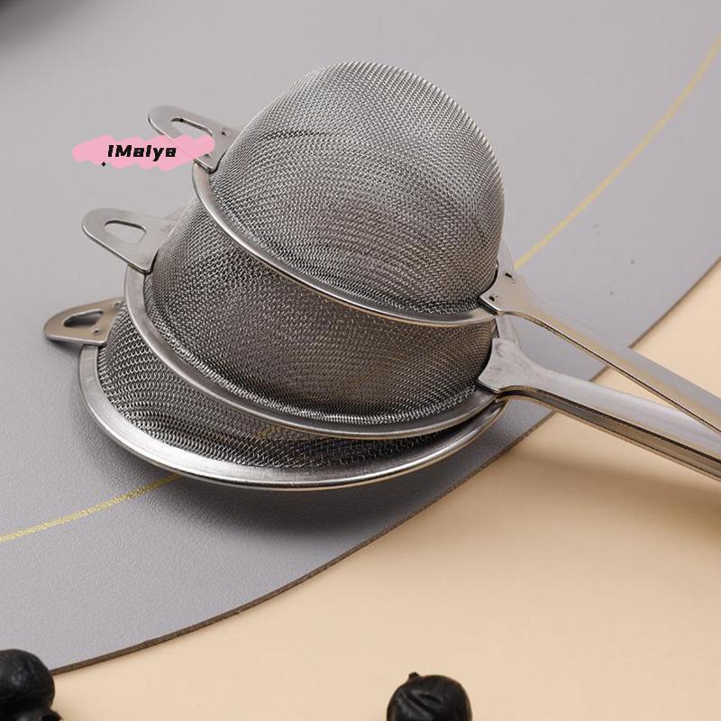 1Pc Stainless Steel Matcha Sifter Fine Mesh Tea Strainer Rust-Proof Easy Cleaning Small Food Sifter for Kitchen