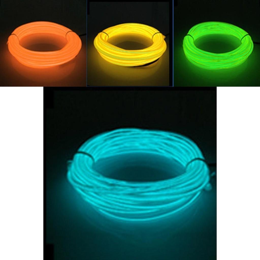 Vibrant El Wire Costume Illuminated Strips For Adults And Kids Perfect For Halloween Parties