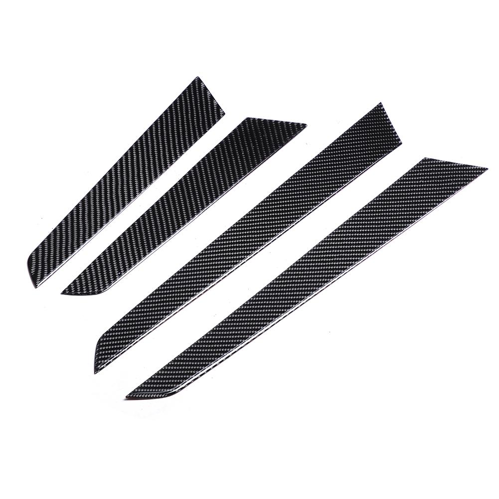 4PCS Interior Door Panel Cover Trim Real Carbon Fiber Fit for Mercedes C Class W204 07 13