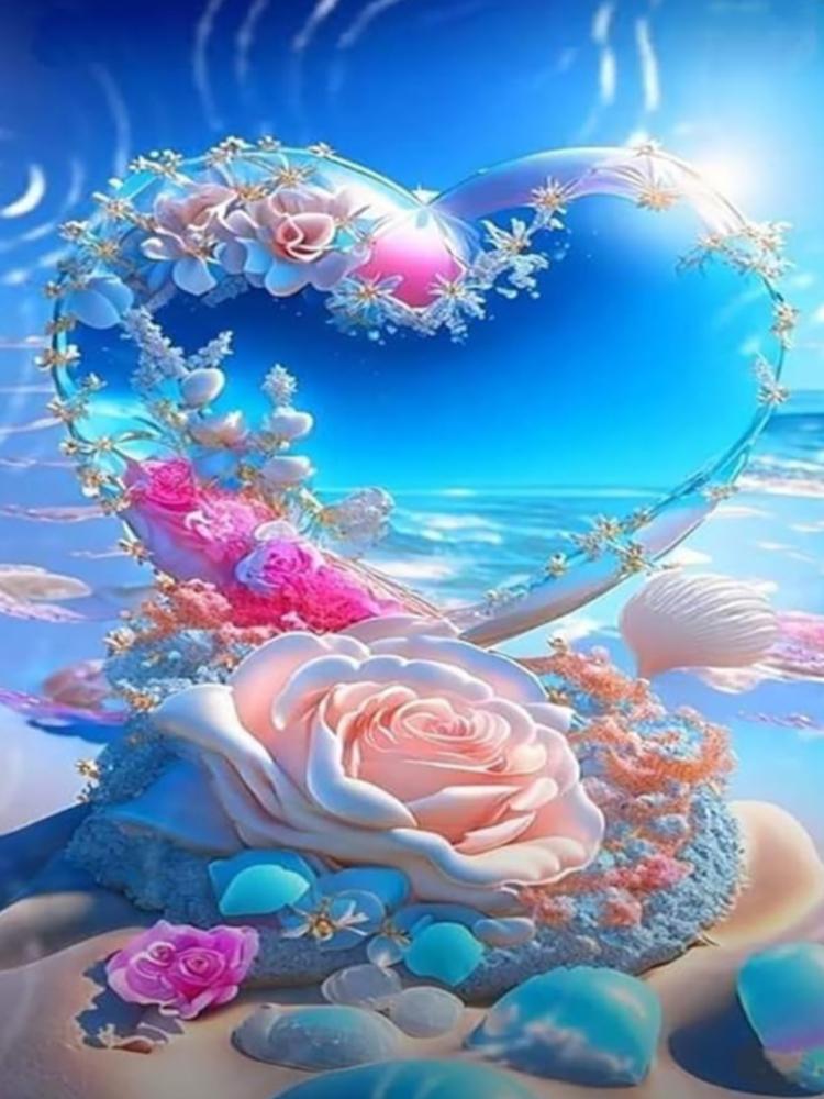 

5D DIY Полный круглый квадратный сверлильный набор для алмазной живописи Картины на пляже Алмазная вышивка Пейзаж Мозаика Украшение Full Round 20x30CM