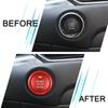 TOMALL Aluminum Engine Start Stop Push Button Cover Trim Compatible with Mazda CX-3, CX-5, MX-5 Car Keyless Engine Ignition Start Button Cap