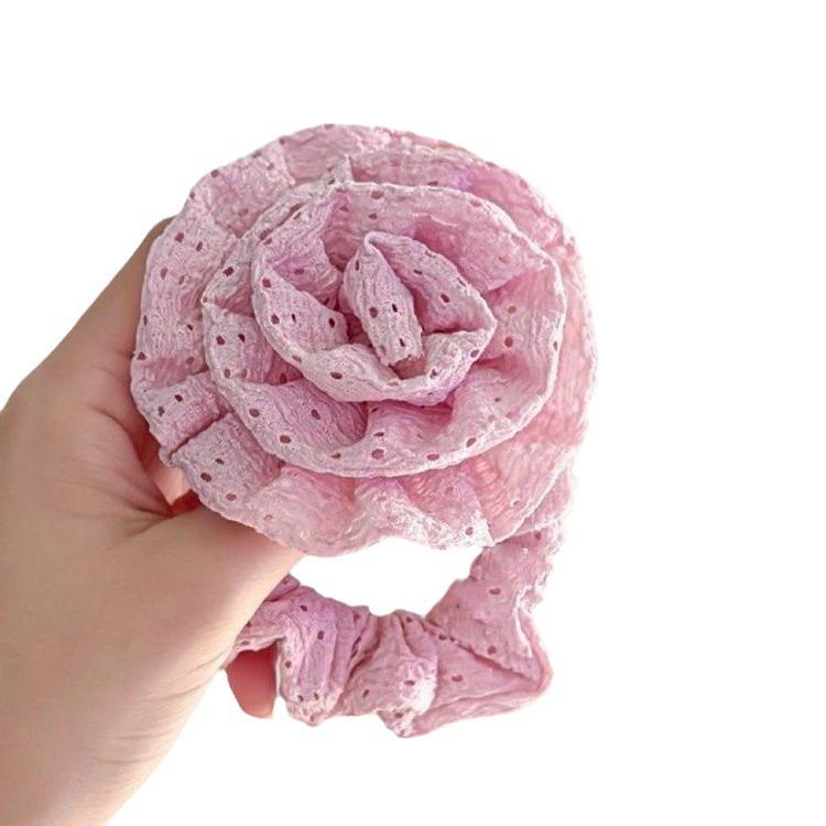 2024 Rose Scrunchie: High-End Autumn & Winter Hair Accessory