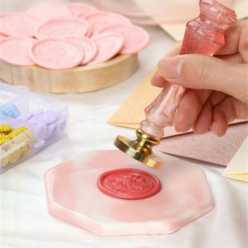 Card Wax Stamp Head Replacement Envelope Sealing Greeting Card Embossed Sealings Wax Stamp Head Brass Sealing Stamp Head