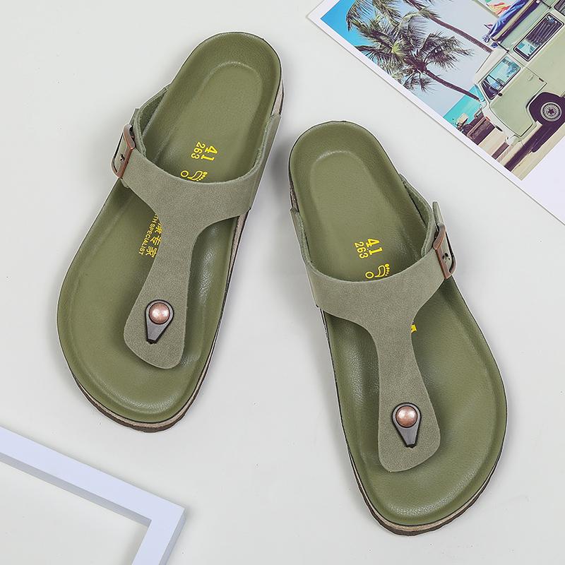 New Leather Men Sandals Men's Flip Flops Women Slippers Outdoor Beach Casual Shoes Zapatos Hombre Durable Non-Slip Luxury Shoes
