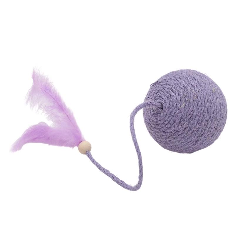 Sisal Ball Cat Teaser & Teeth Grinding Toy Set for Kittens