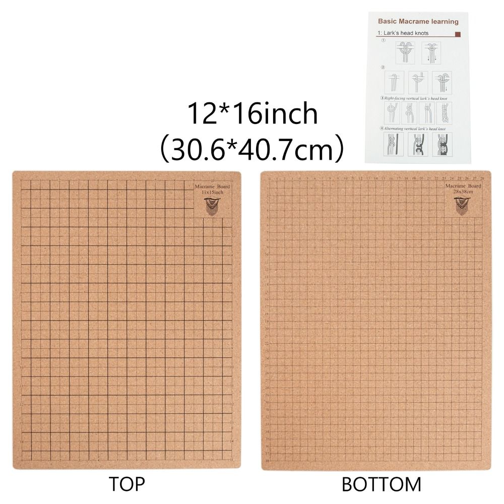 Multiple Sizes Macrome Mat Checkerboard Printing Woven Fixed Soft Board  Weaving Rope