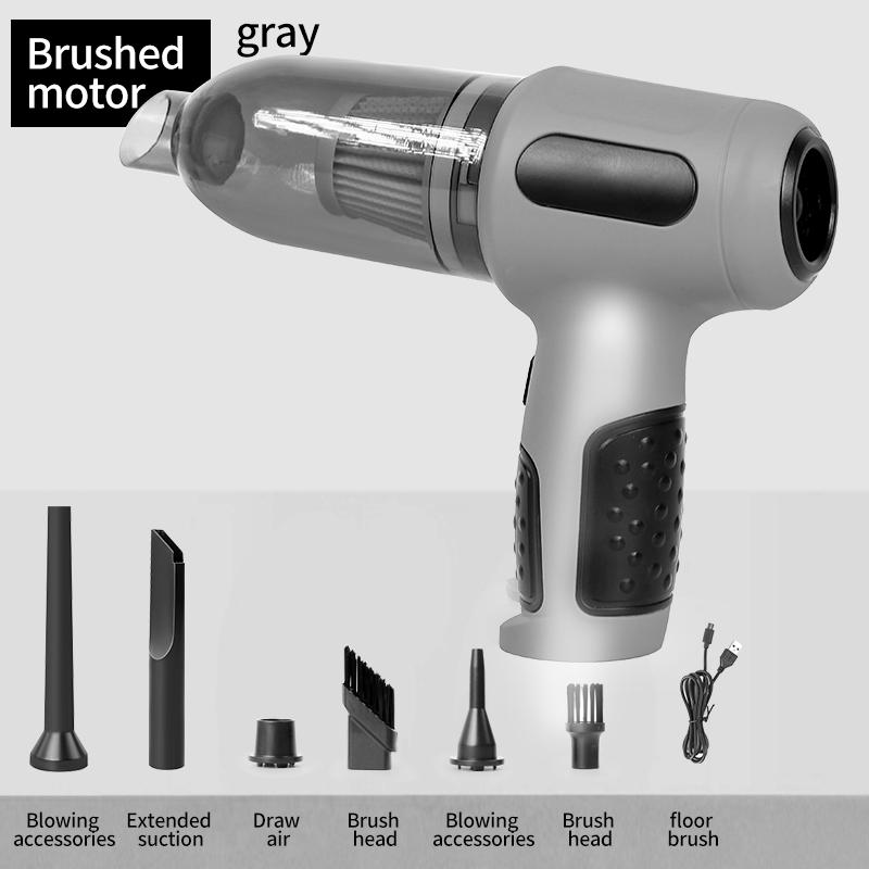 Portable Air Blower, 2024 Best Car Vacuum Cleaner, Brushless, Strong, Low Noise Long Lasting Battery Mini Vacuum Cleaner