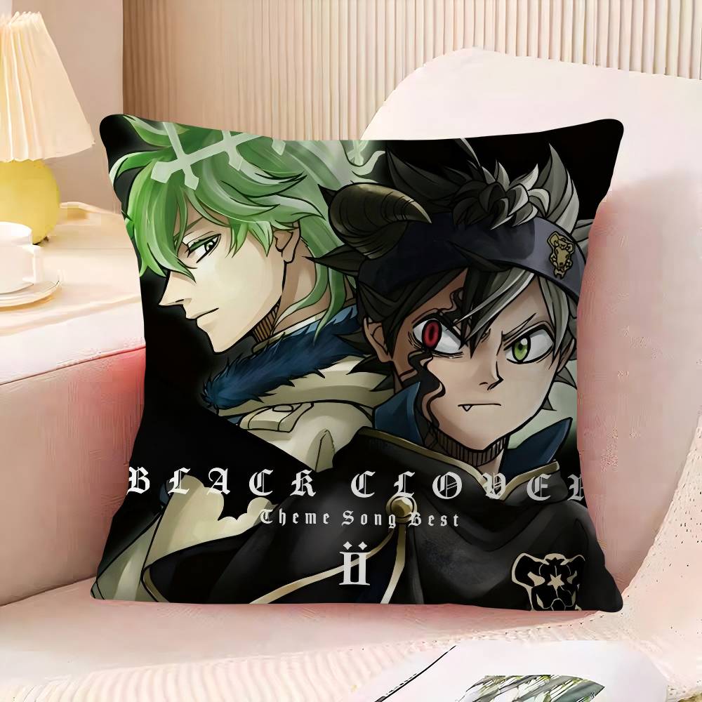 Подушка Black Clover Наволочка Подушка Гостиная Диван Домашний декор На заказ 16x16Inch