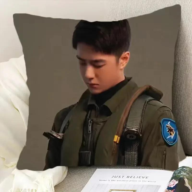 Wang Yibo Yebo Poster Double-sided Printed Pillowcase China Movie Born To Fly Lei Yu Drama Stills Home Car Decor Cushion Cover