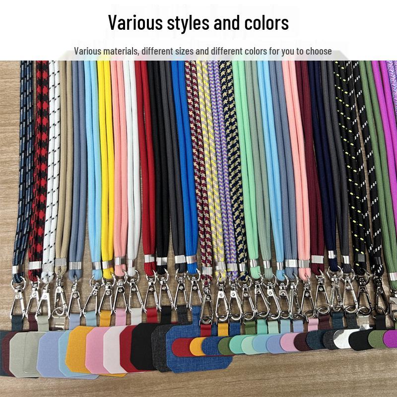 Polyester Crossbody Phone Lanyard with Clip and Shoulder Strap