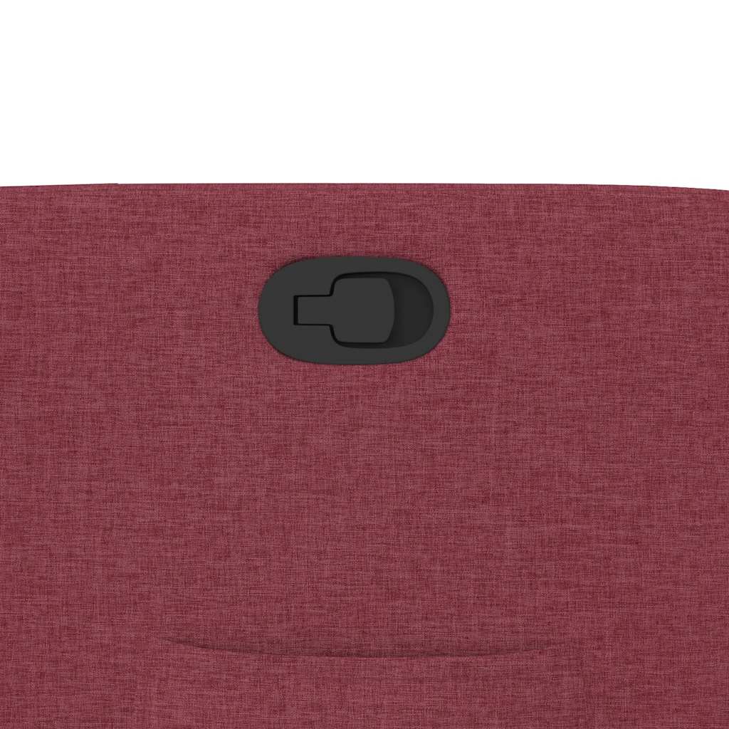 Recliner Chair Burgundy Fabric