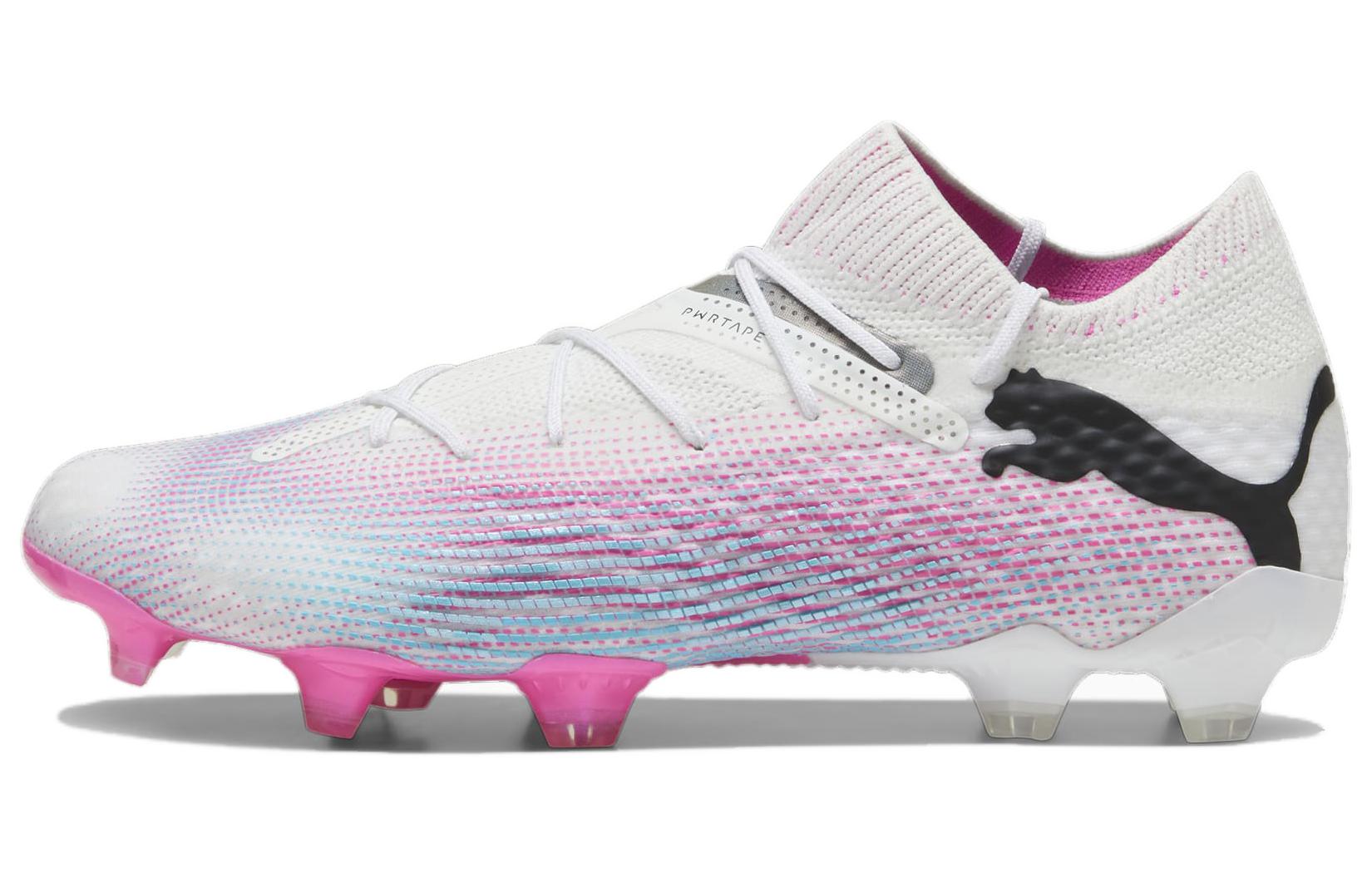 

PUMA Future 7 Ultimate FG/AG Soccer Cleats White Pink Black 107599-01 40