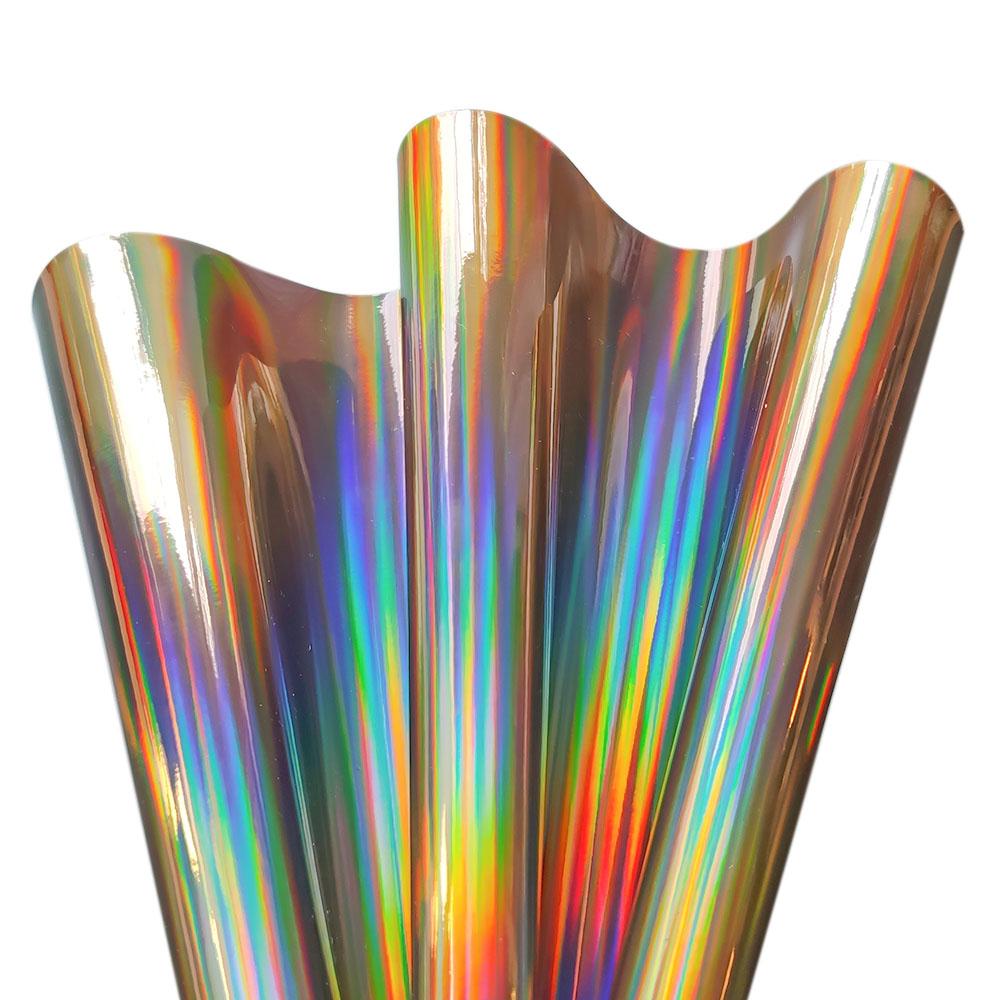 Hologram Iridescent Rainbow Mirrored Faux PU Leather Synthetic Laser Leatherette Fabric Craft Cloth DIY Bows Making Earring