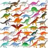 48Pcs Mini Dinosaur Figures Set Small Animal Models Realistic Simulation Educational Kids Toys Birthday Gift for Boys Play