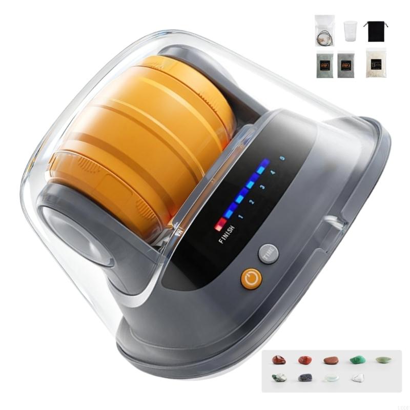 Educational DIY Stone Polishing Machine With Electric Roller For Kids Hands On